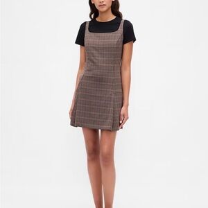 GAP Brown Plaid Mini Dress